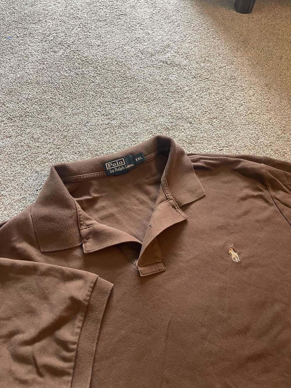 Polo by Ralph Lauren Brown Classic Fit Cotton Piqué Polo Shirt, XXL